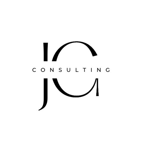 Logos JG Consulting blanc